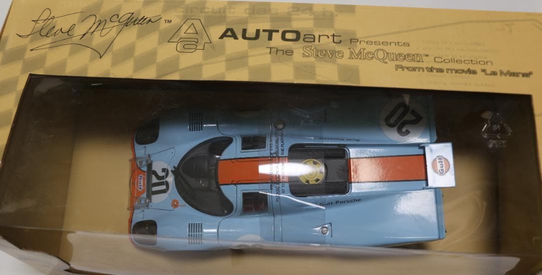 オートアート ポルシェ９１７ｋ　映画「栄光のル・マン」劇中車　1/18 　中古品