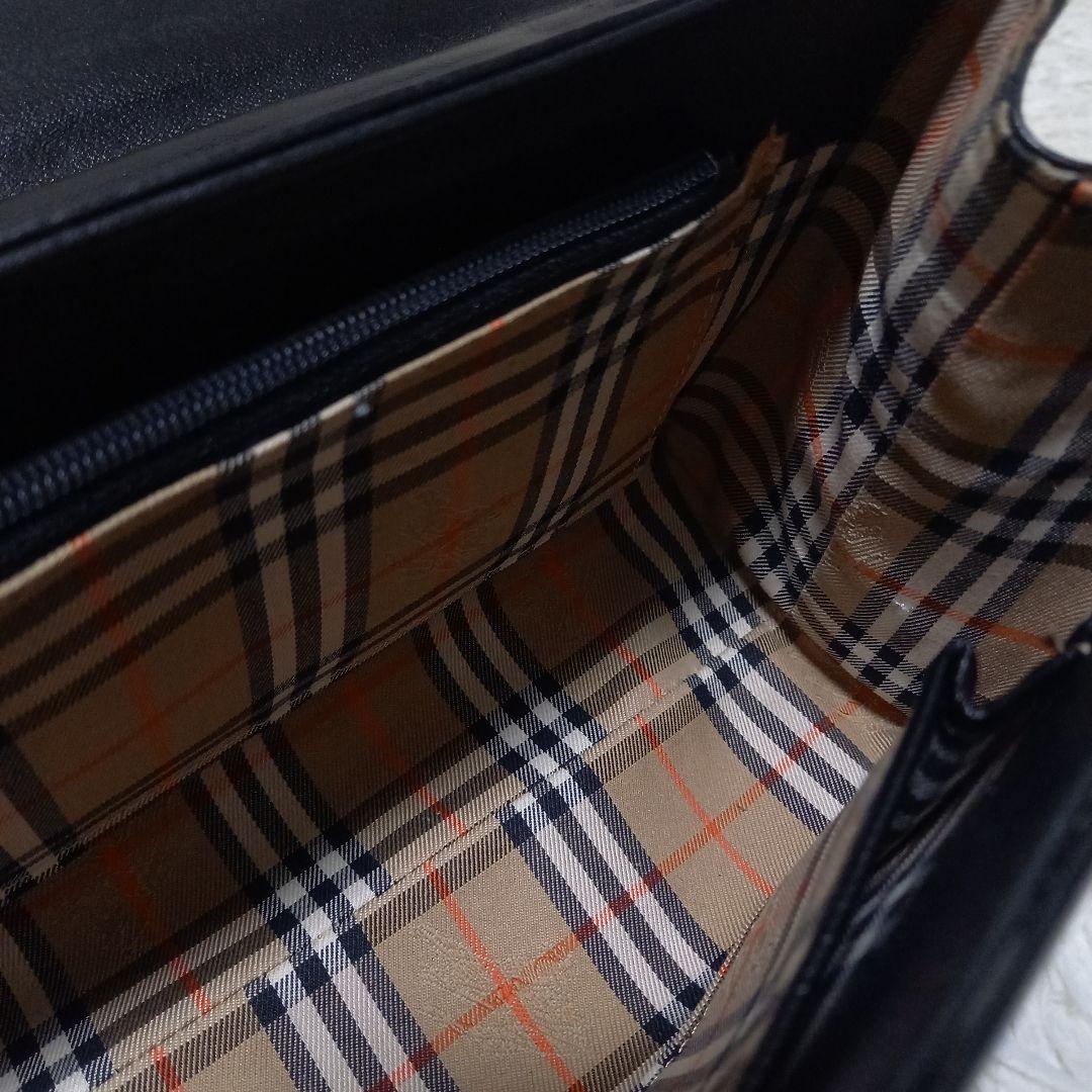 ●希少●　BURBERRYS　筒型　ノバチェック　シャドウホース　ハンドバッグ