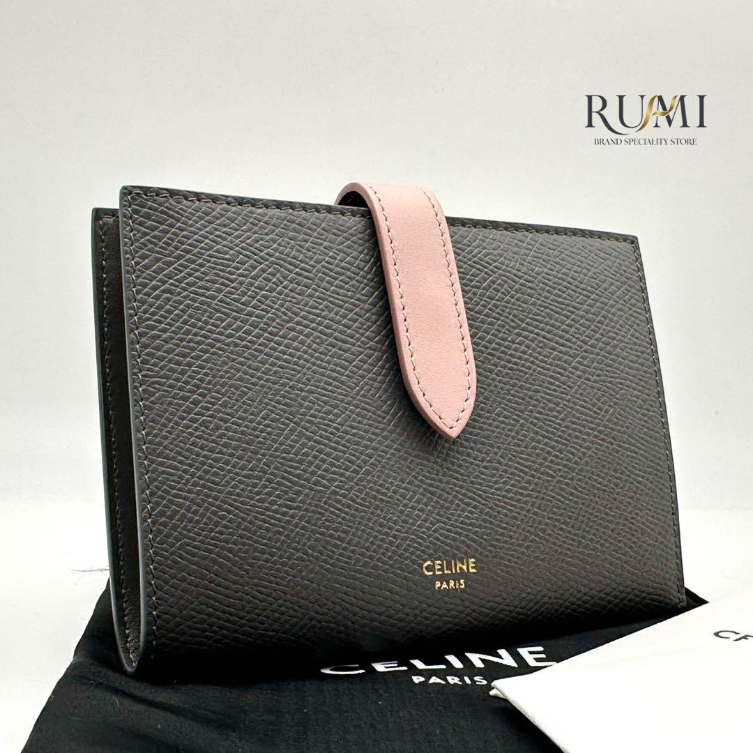 未使用✨ セリーヌ ミディアム ストラップ ウォレット 折り財布