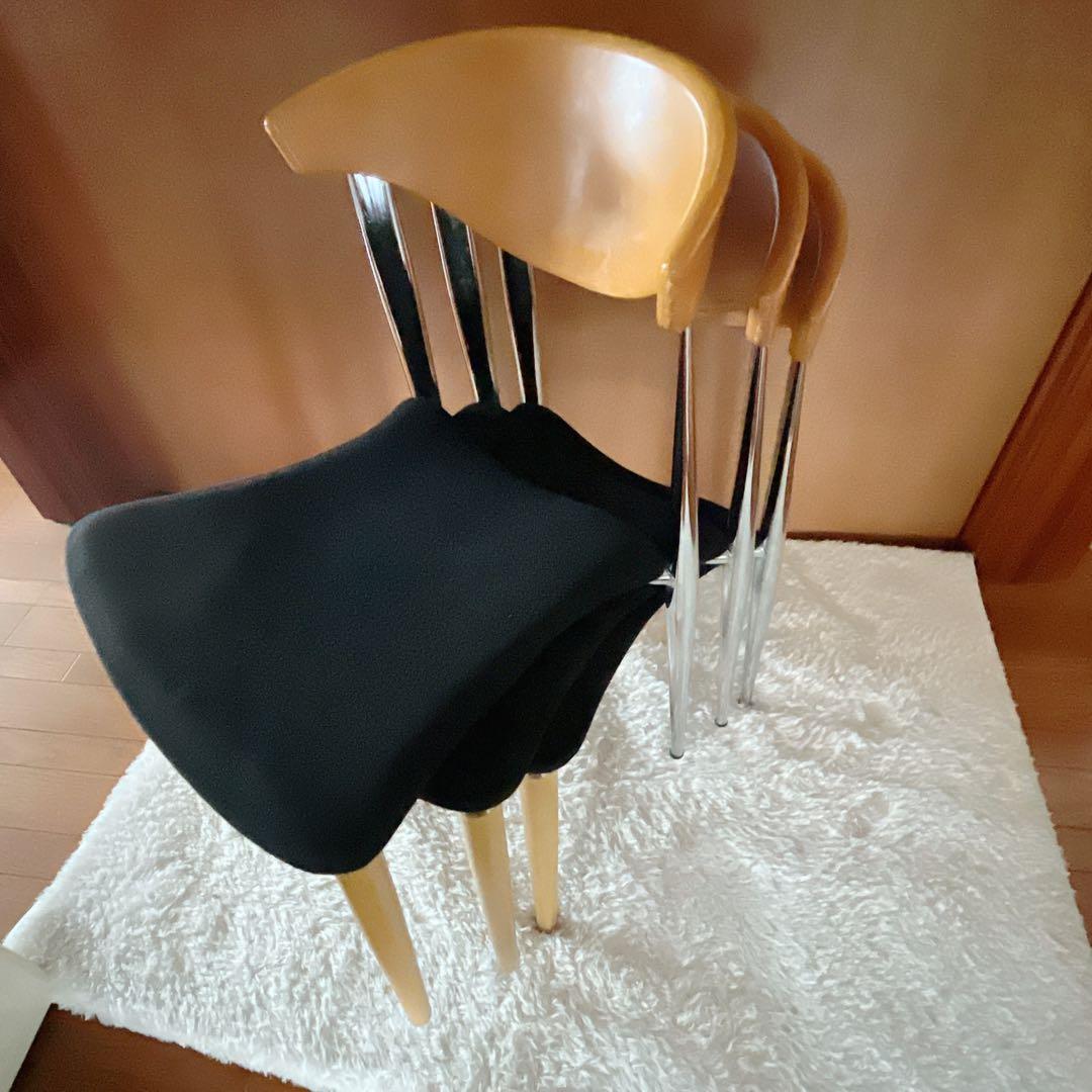 ヨヨヨ様リクエスト品】3脚セット】北欧 無垢材 ダイニング オフィス チェア