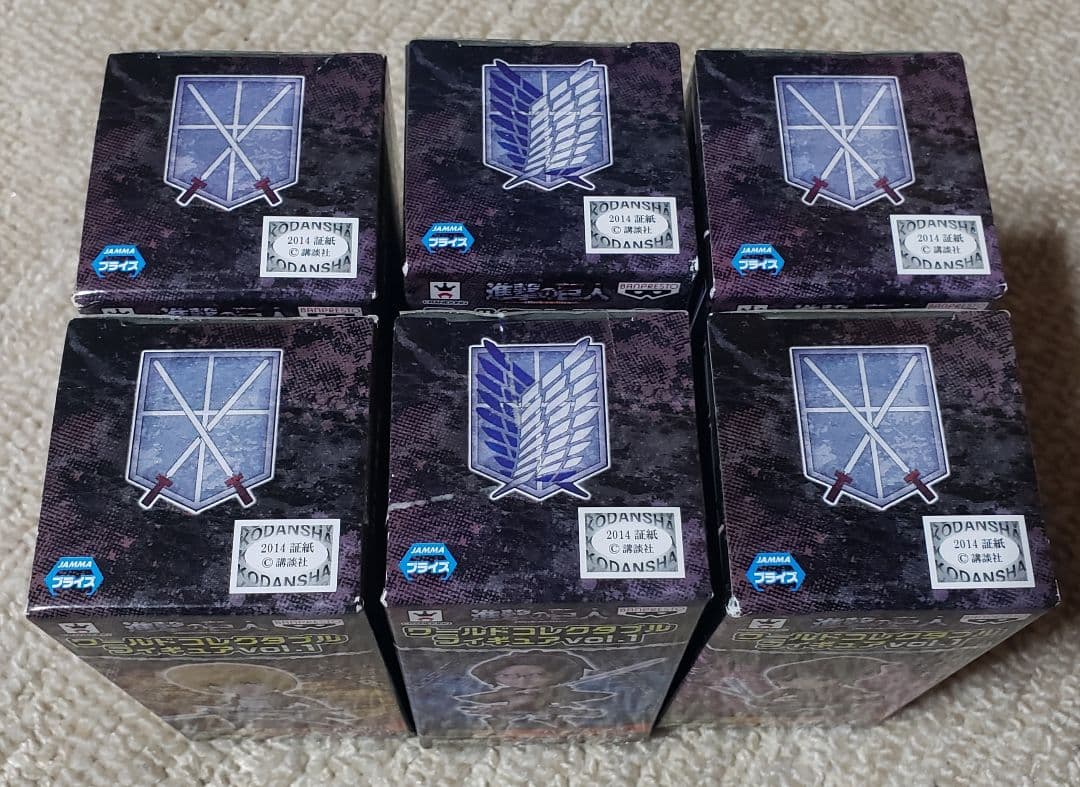 進撃の巨人 ワールドコレクタブルフィギュア 6種セット ワーコレ