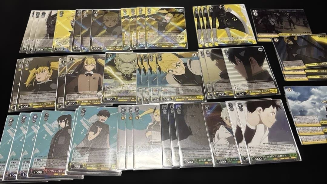 値下げ交渉可【調整パーツ増やしました】ヴァイスシュバルツ　怪獣8号　8枝デッキ 調整パーツ増やしました】ヴァイスシュバルツ 怪獣8号 8枝デッキ