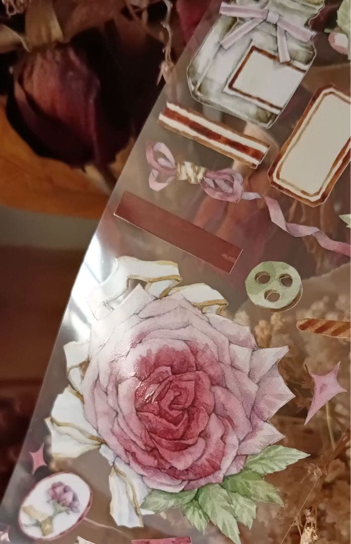 海外マスキングテープ巻売り プレゼントと花 装飾マスキングテープ