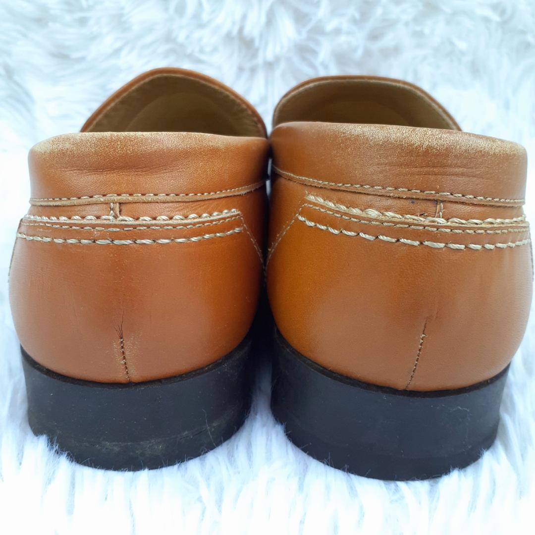 美品 25㎝◎BURBERRY バーバリー 革靴 モカシン スリッポン 箱付き