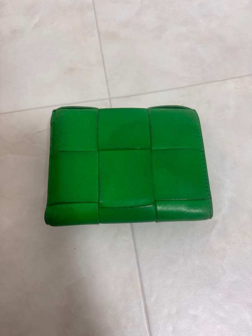 Bottega Veneta 三つ折り財布 グリーン カセット ボッテガ - メルカリ