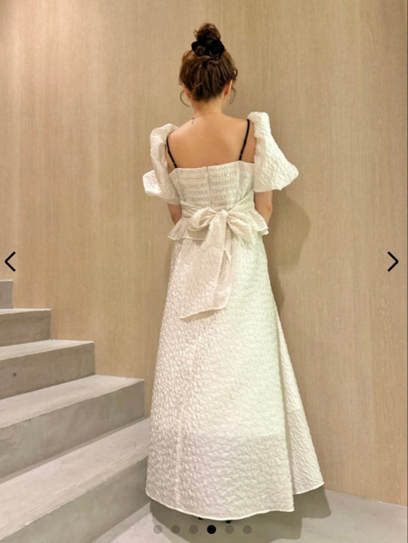 【❤︎】LILY BROWN 2WAYペプラムジャガードワンピース