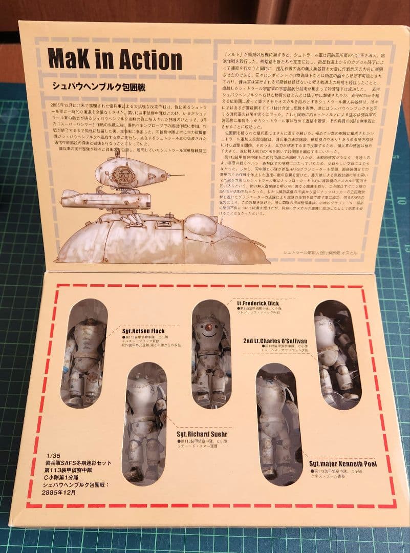 Ma.k 1/35 H.A.F.S. グラジエーター、SAFS冬季迷彩 4点
