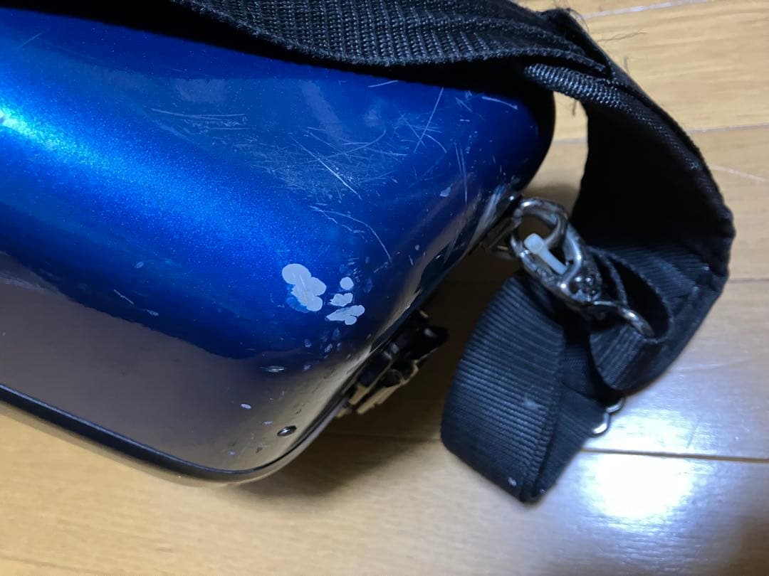 C.C.シャイニー ケース フレンチホルン ケース　ハードシェル ブルー