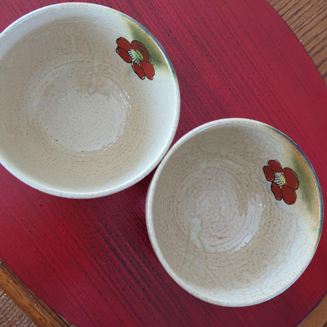 お得！☆九谷焼 長峰造 抹茶茶碗『椿』2個組 - メルカリ