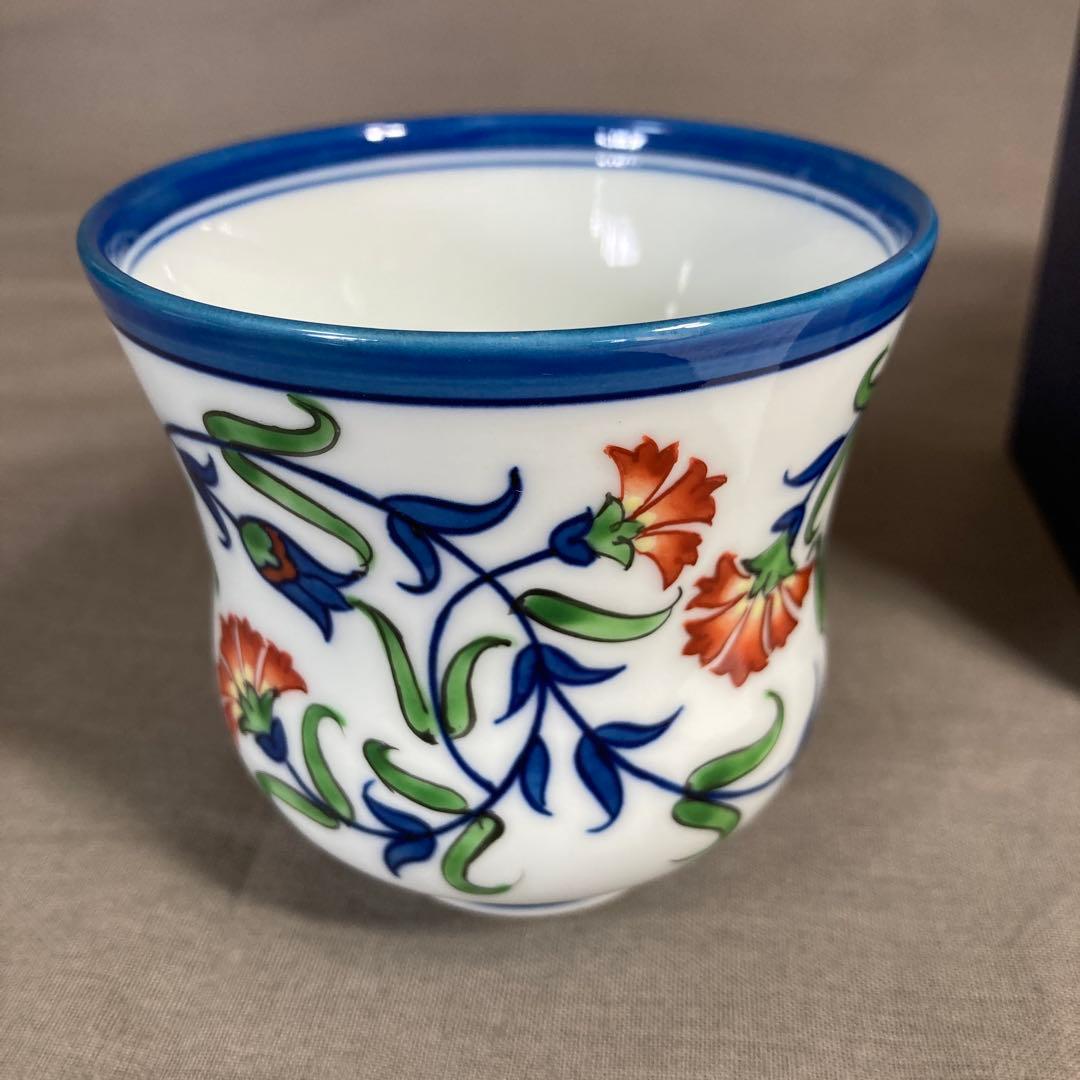 源右衛門】古伊万里の伝統 日本の名窯 舘林源右衛門作 染錦石竹花文