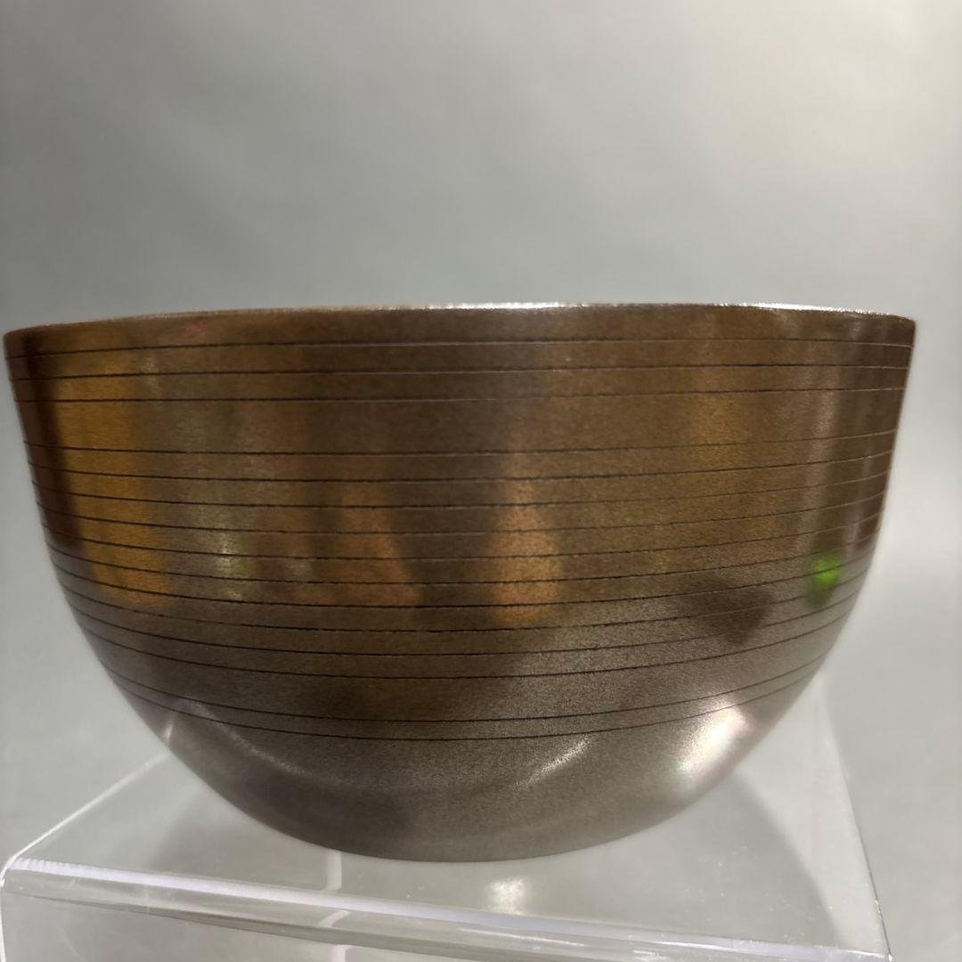 山田楽全 砂張 写 建水 共箱