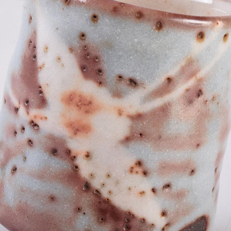 志野焼 美濃焼 奥磯太覚作 志野湯呑 共箱 C R8909 - メルカリ