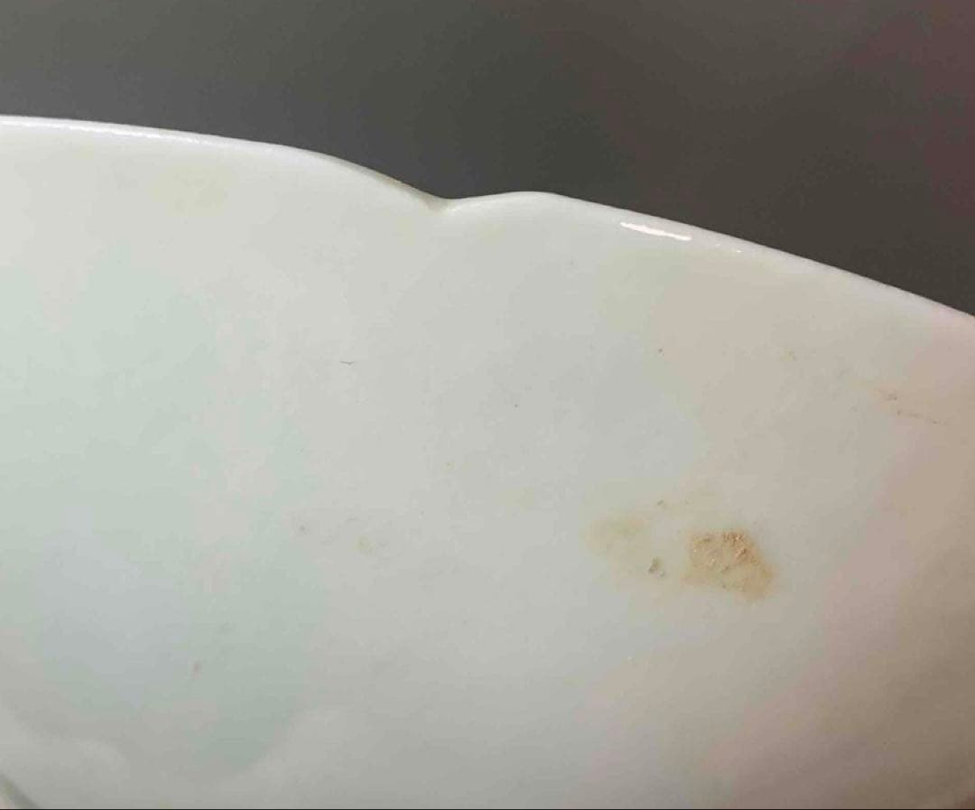 中国 輪花人面図碗　f2250419