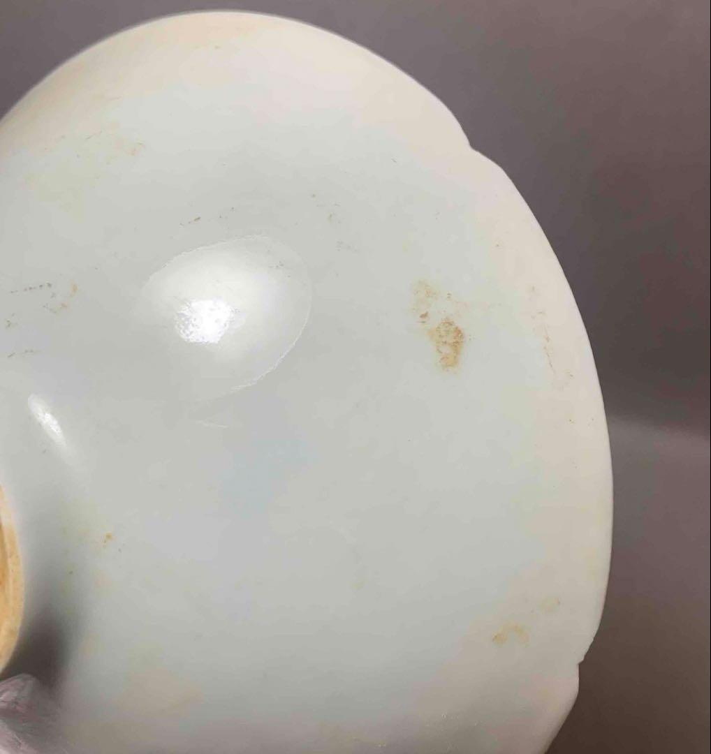 中国 輪花人面図碗　f2250419