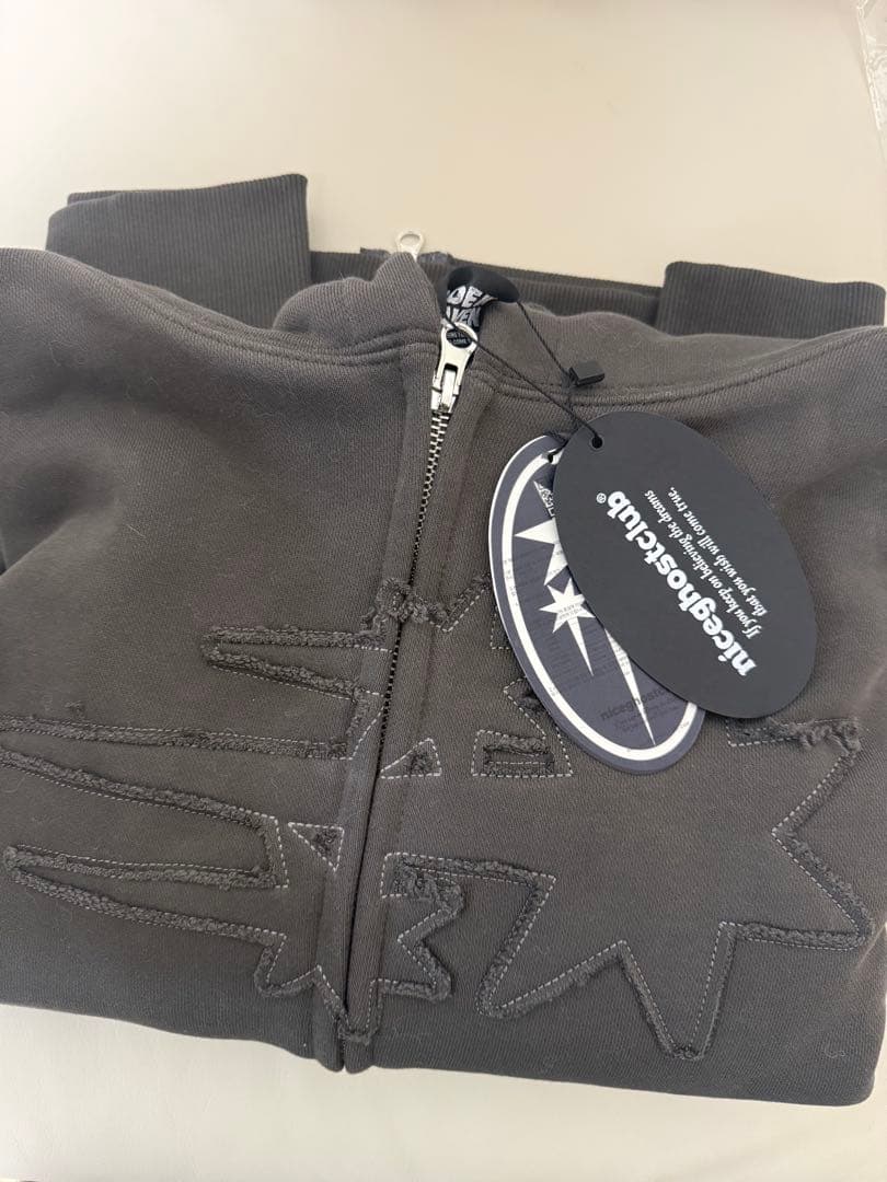 Nice Ghost Club 3STAR LOGO ジップパーカー