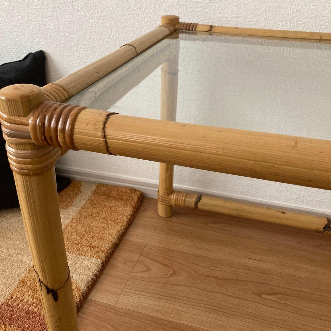 ヴィンテージ感漂う】木製サイドテーブル｜引き出し付き｜USA風インテリア