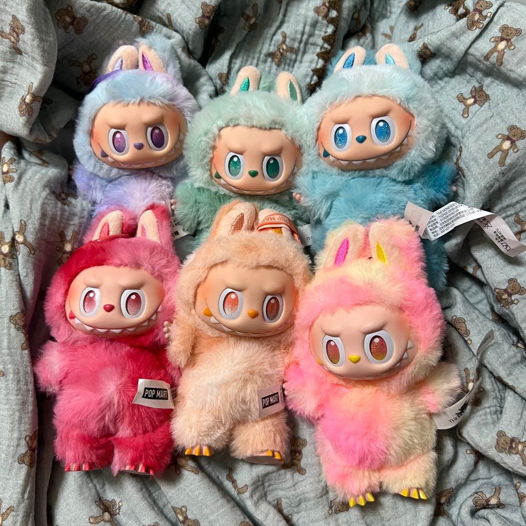 labubu 3.0 ぬいぐるみ 6色セット