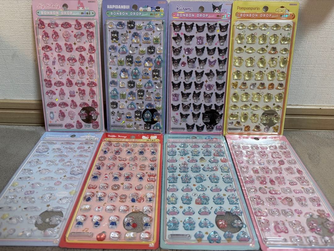 【国内正規品】ボンボンドロップシール サンリオ（全8種コンプリート） ボンボンドロップシール正規品サンリオ8種類 ボンボンドロップシール