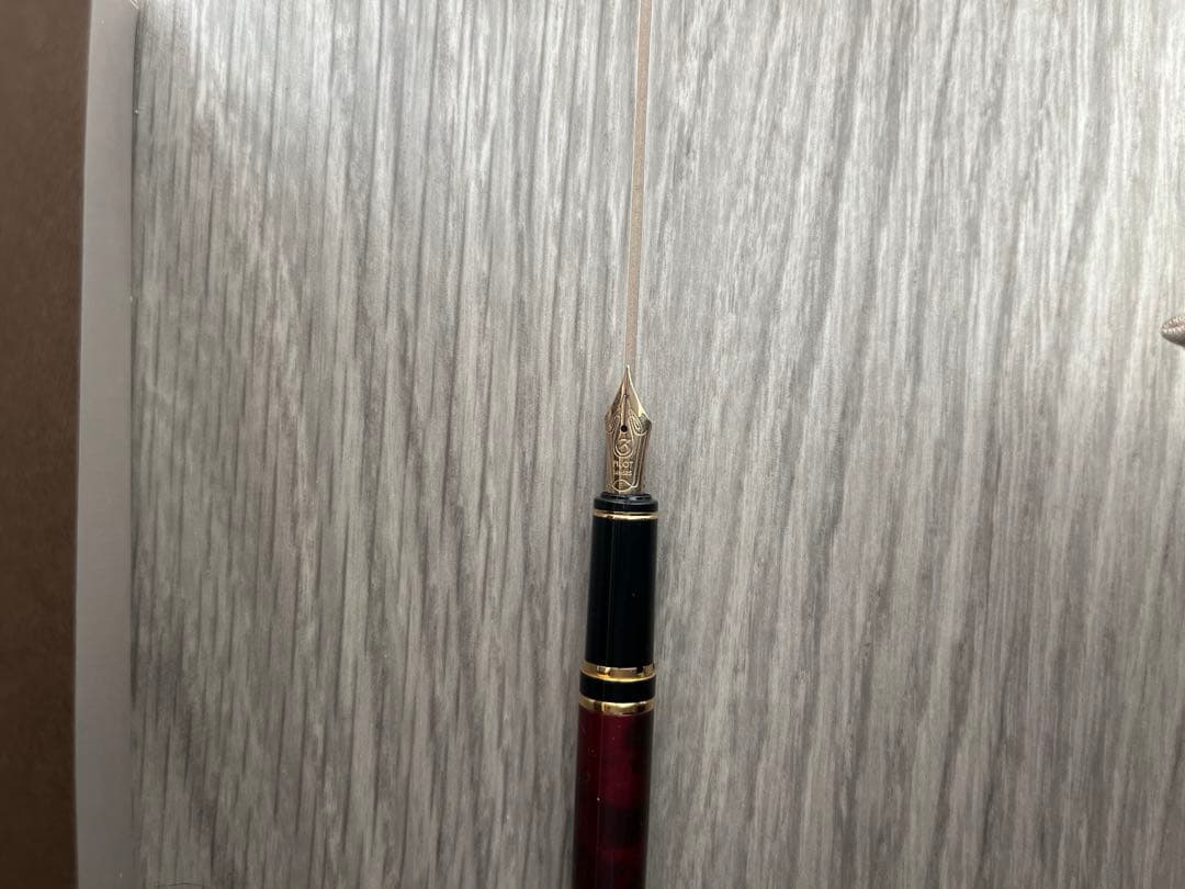 万年筆 パイロット グランセ ブラック×レッド マーブル FG新品 14K