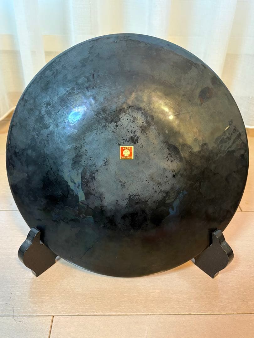 七宝焼き　飾皿　大皿　安藤七宝　24センチ　美術　芸術