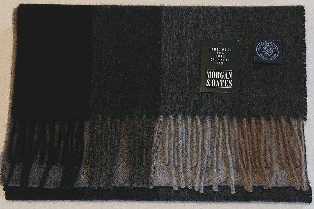 JAL機内販売限定 英国モーガン&オーツマフラー イギリス製*新品未使用