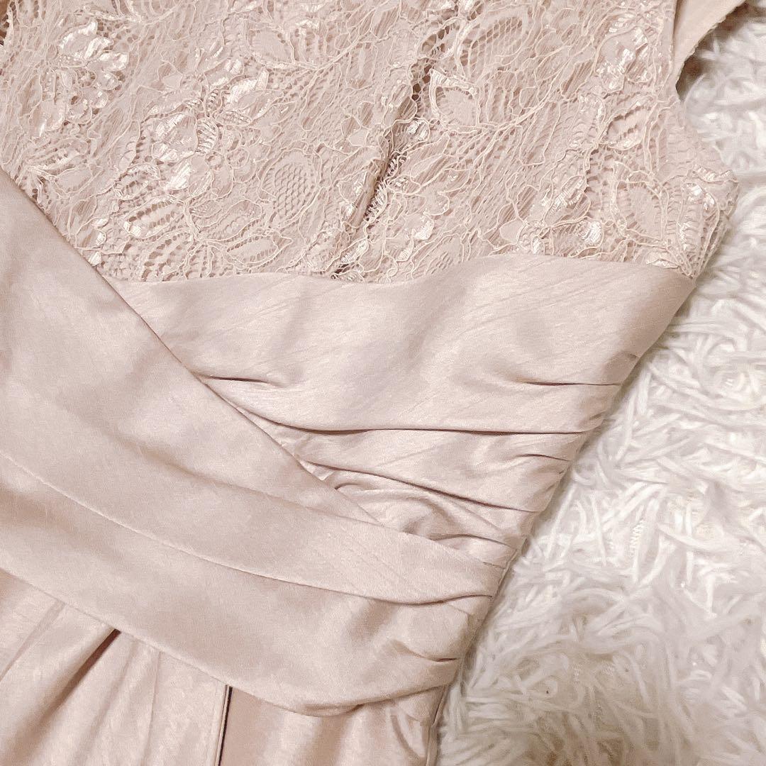 高級 東京ソワール マザーズ ドレス ロング ドレス レース ボレロ ベージュ