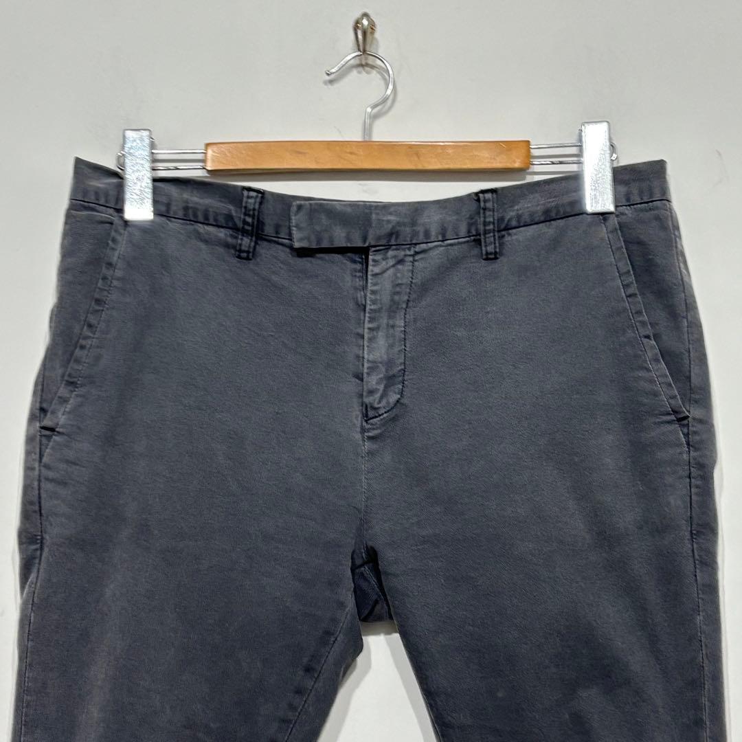 レミレリーフ 美品 ウォッシュ加工 ストレッチ チノ スリム テーパード