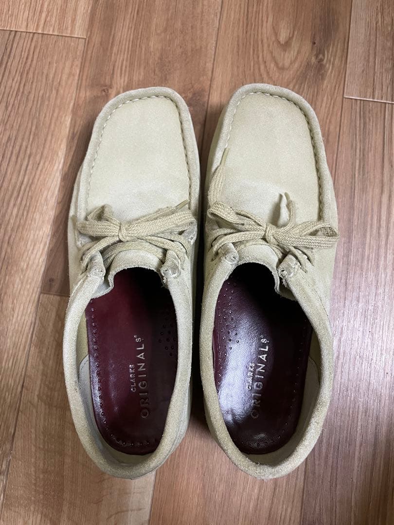 【美品】クラークス ワラビー メープル 25センチ