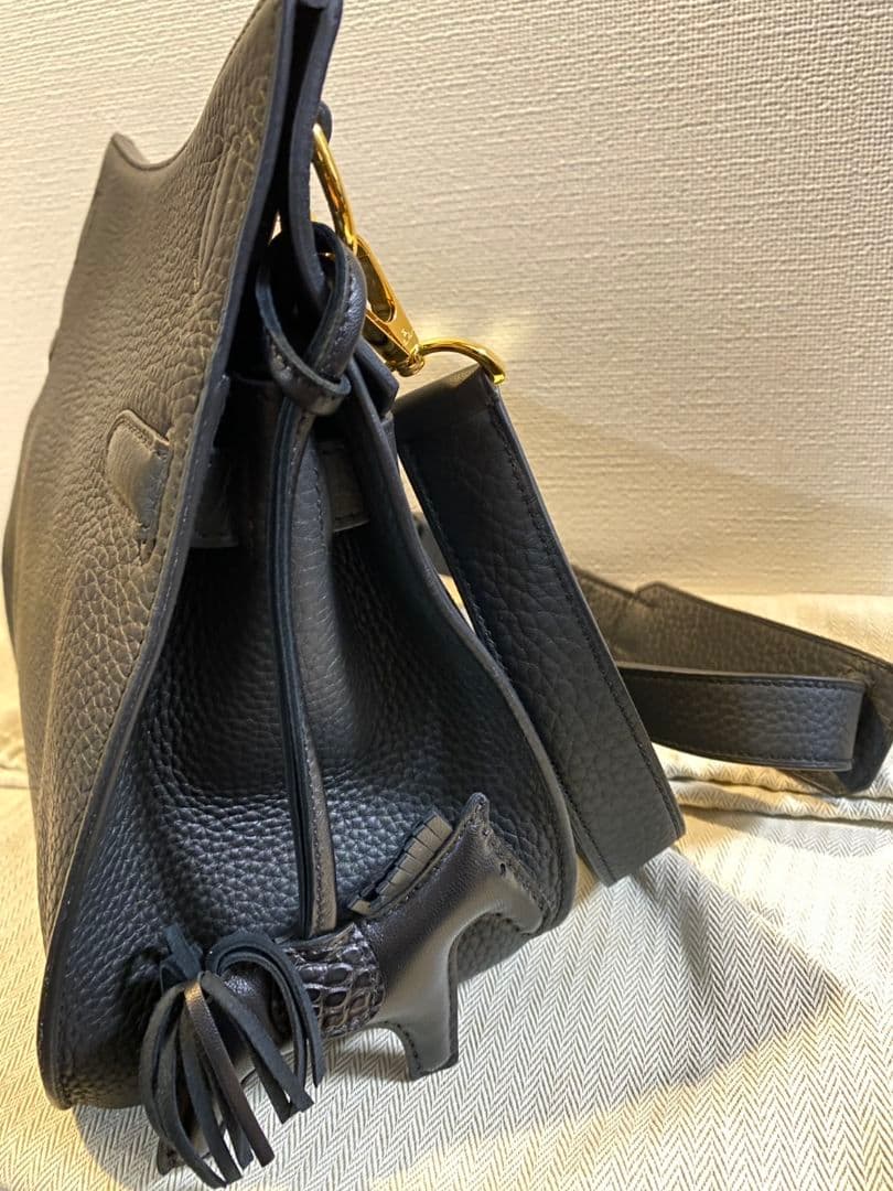 【週末限定値下】W刻印エルメス トゴ ジプシエール28ゴールド金具黒2024年製