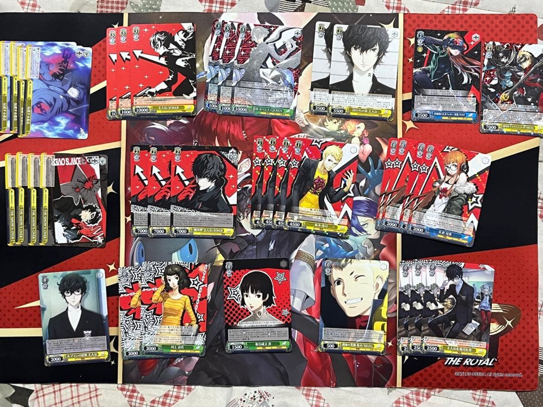 ペルソナ5 デッキ パーツ、スリーブ、プレイマット付き ヴァイスシュバルツ