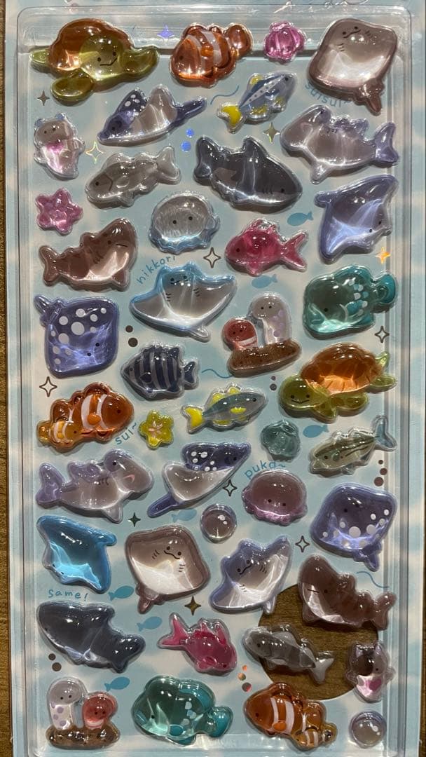 ボンボンドロップシール水族館限定【正規品】4枚セット