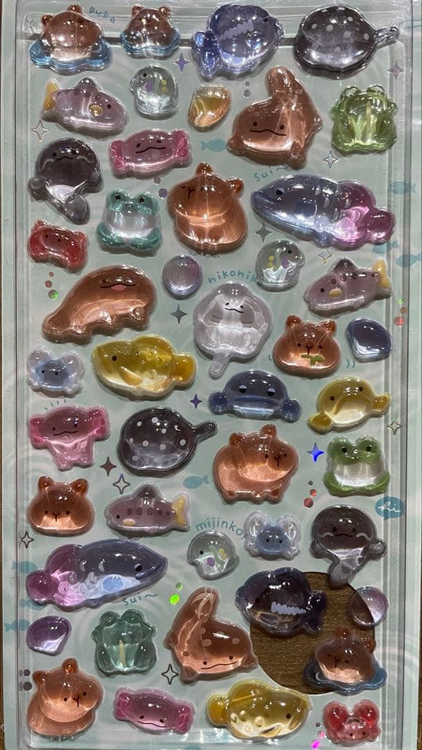 ボンボンドロップシール水族館限定【正規品】4枚セット