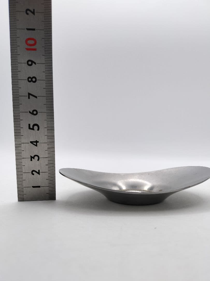 c808 煎茶 茶托 小判 大 ステンレス五客 秀峰堂 茶道具 古物 - メルカリ