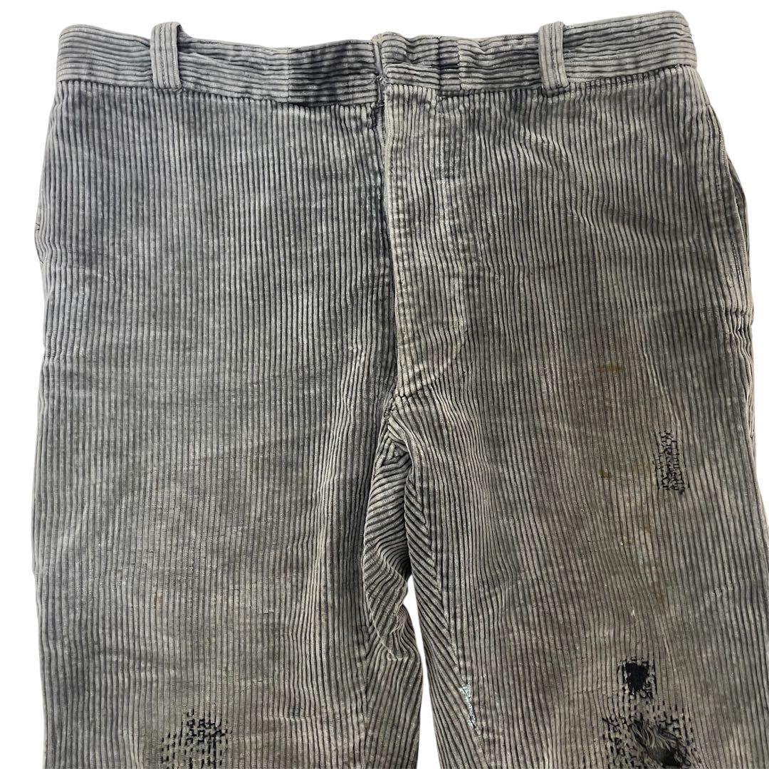 40s 50s コーデュロイ パンツ フランス ヴィンテージ 太畝 ユーロ ボロ