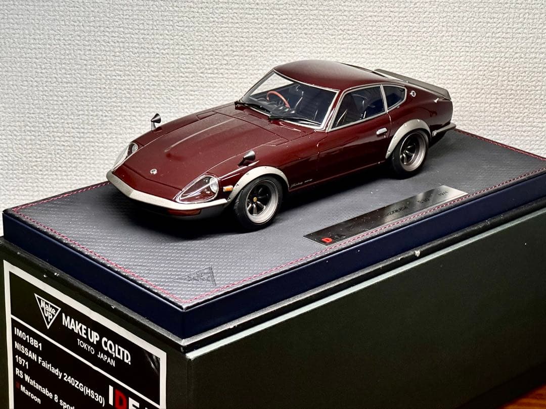 メイクアップ アイデア 1/18 日産 フェアレディ 240ZG Maroon メイクアップ アイデア 1/18 日産 フェアレディ 240ZG Maroon メイク