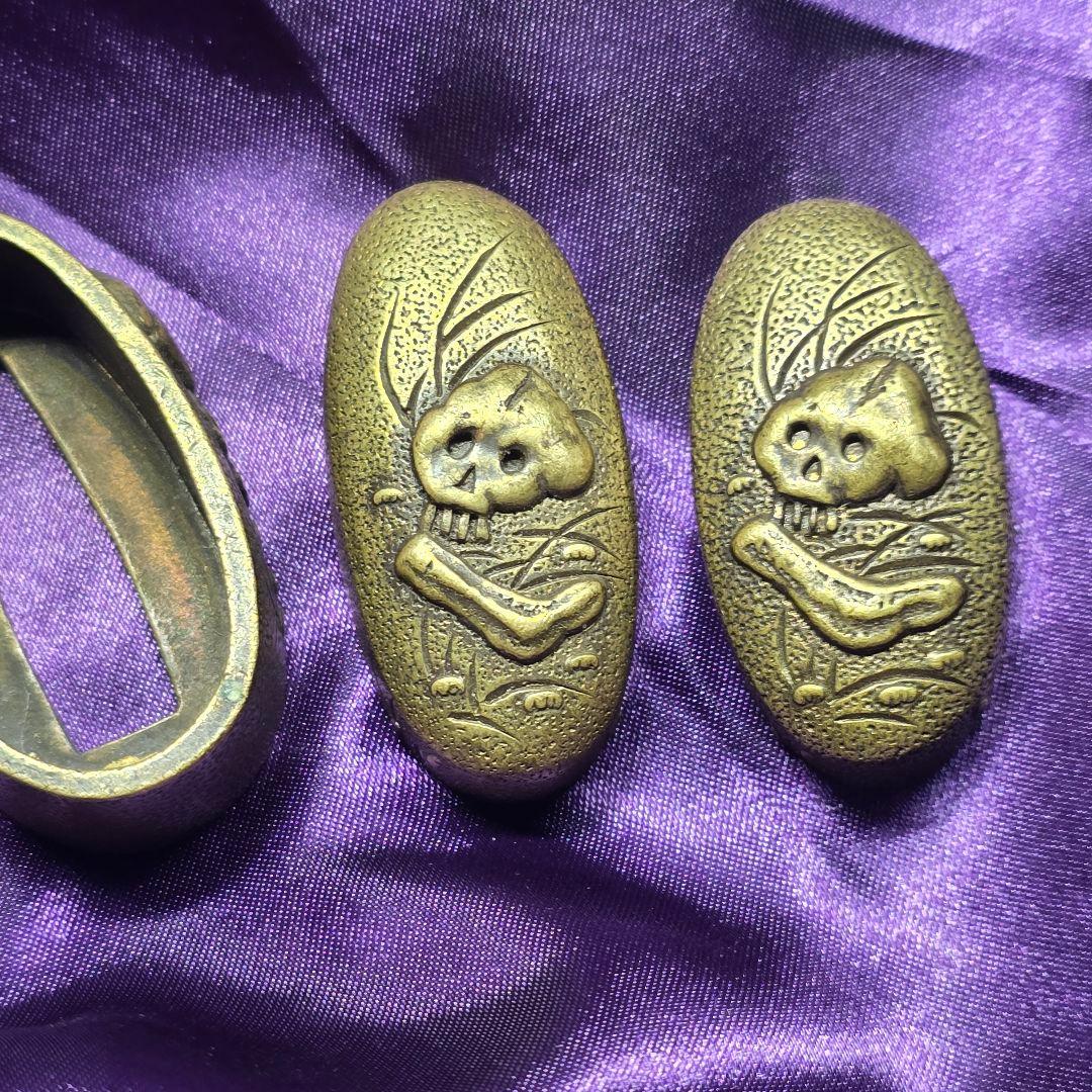 縁頭 鐺 一作金具3点 野晒图