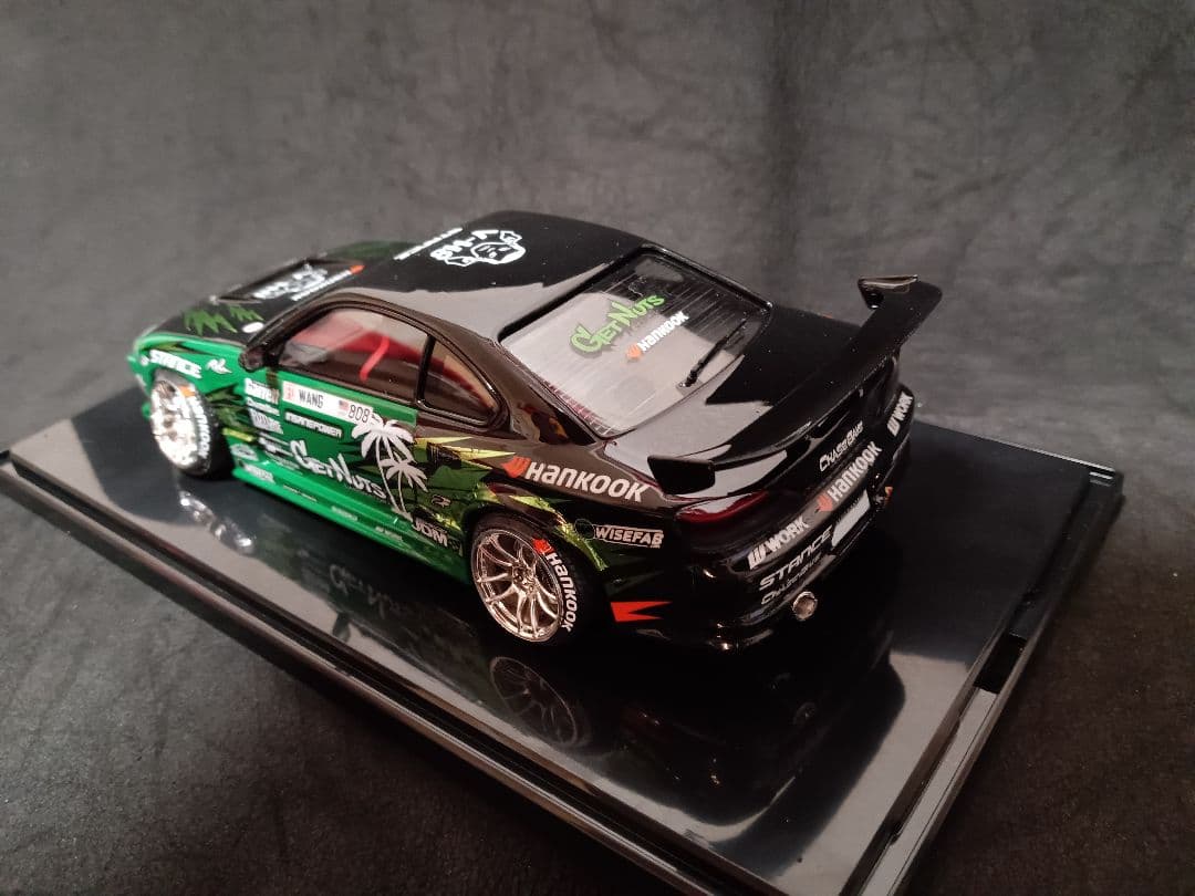 最終価格 1/24 日産 S15 シルビア プラモデル 完成品 ケース付