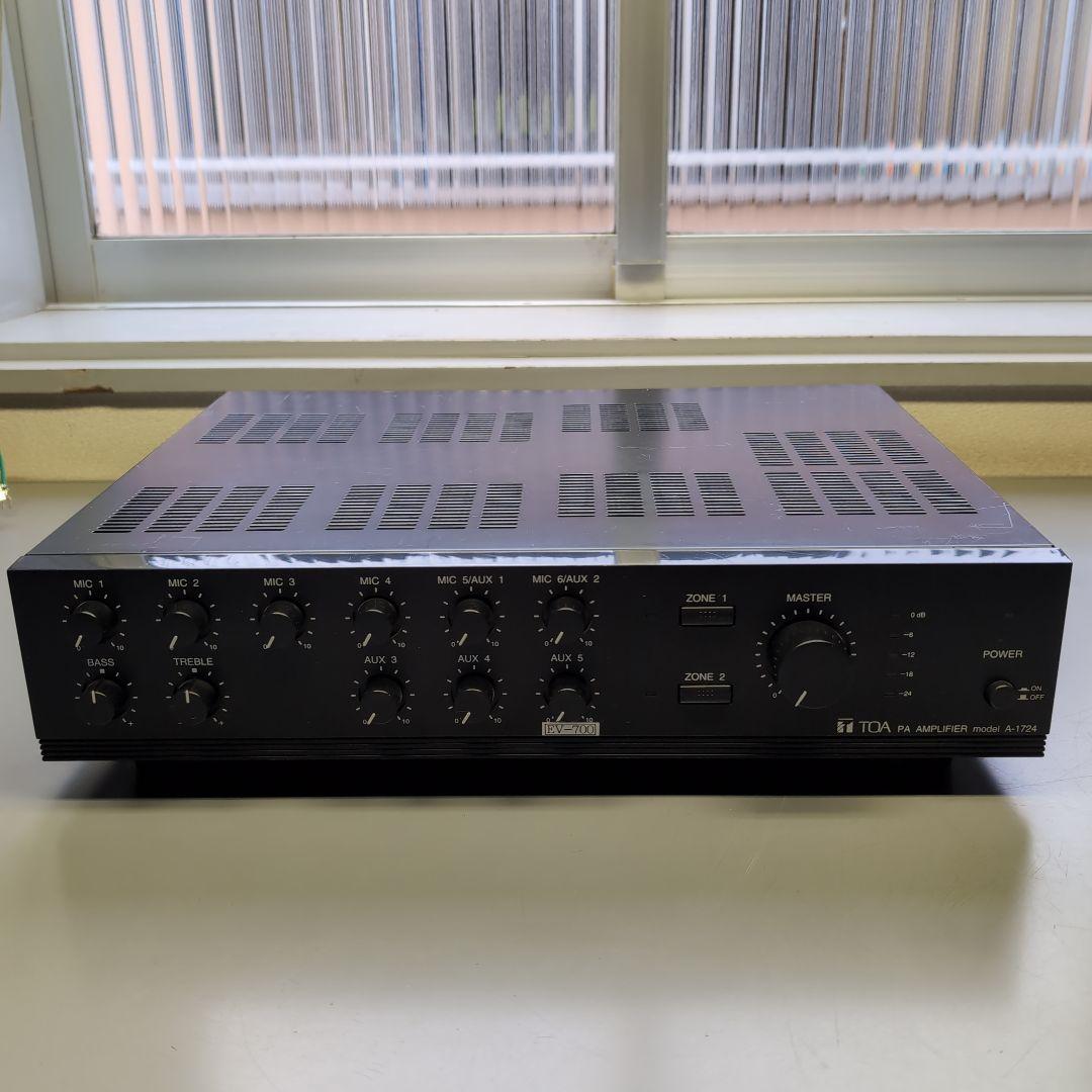 TOA PAアンプ A-1724 商品データダウンロード:PAアンプ 240W 2局 (A-1724) | 商品