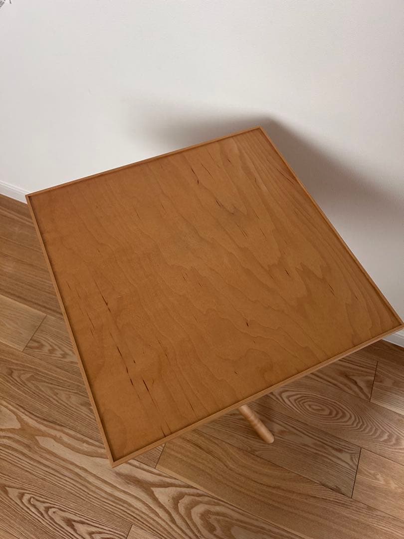 広松木工 HARVARD スタンドウィズドロワー 木製三脚サイドテーブル