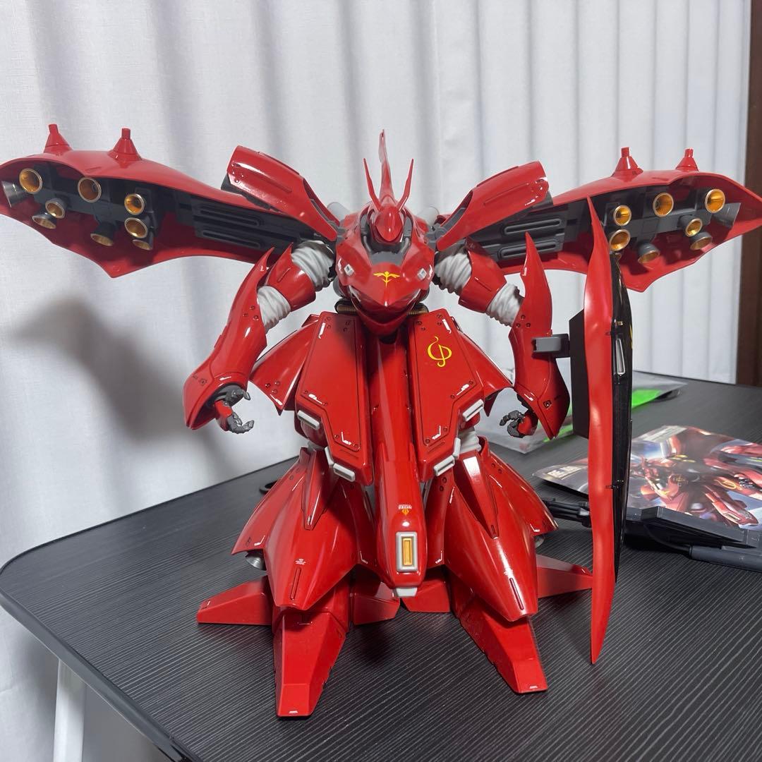 【美】【デカッ】RE/100 ナイチンゲール　組み立て塗装済みジャンク品 美】【デカッ】RE/100 ナイチンゲール 組み立て済みジャンク品