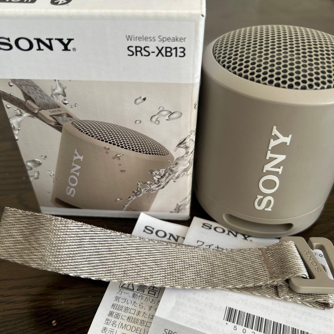 SONY SRS-XB13 ベージュ ワイヤレススピーカー 美品 - メルカリ