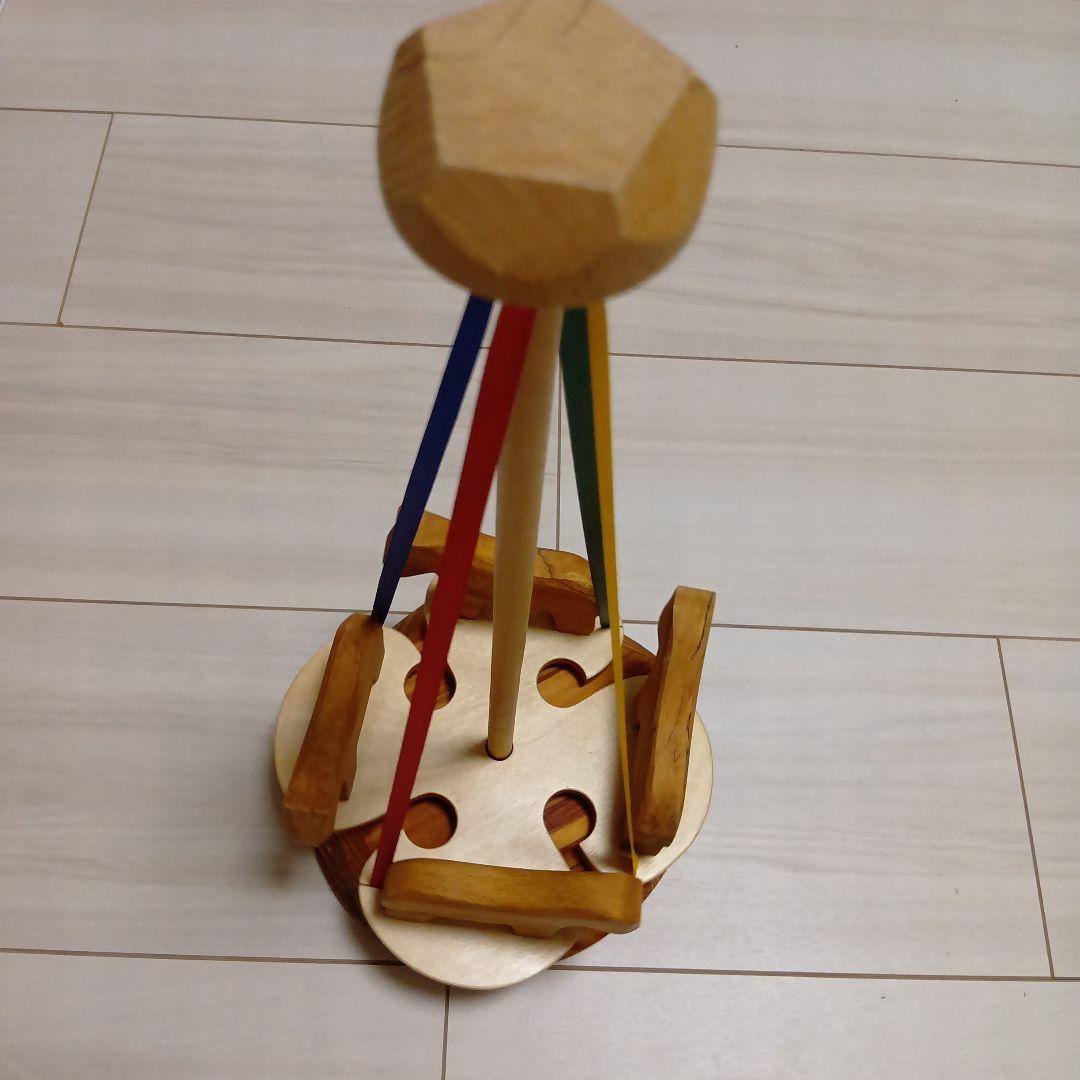 CAMPHILL 木製メリーゴーランド　木のおもちゃ　知育玩具　キャンプヒル