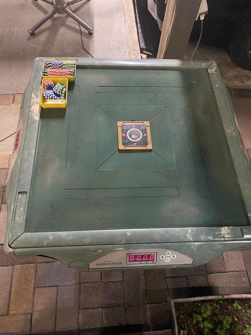 AMOS MONSTER 麻雀卓 緑色　ジャンク