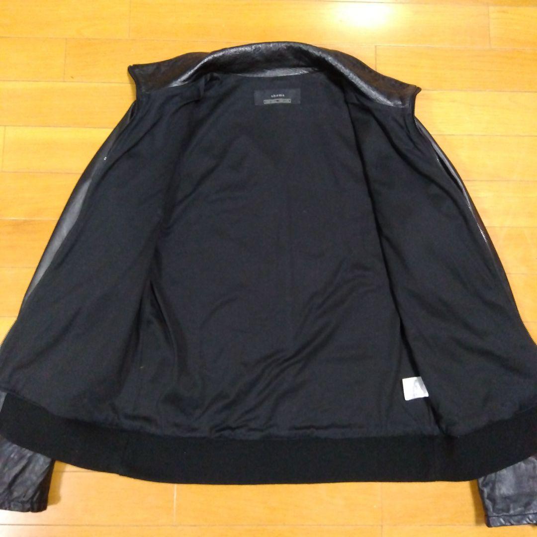極美品‼️】shama 牛革 レザーシングルライダースジャケット 42サイズ