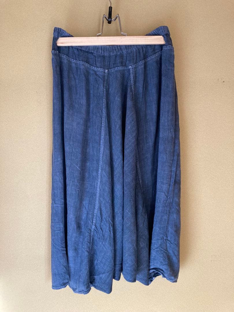 えみおわす　リスパンツ　藍染/早川ユミ　mittan グランピエ　calico