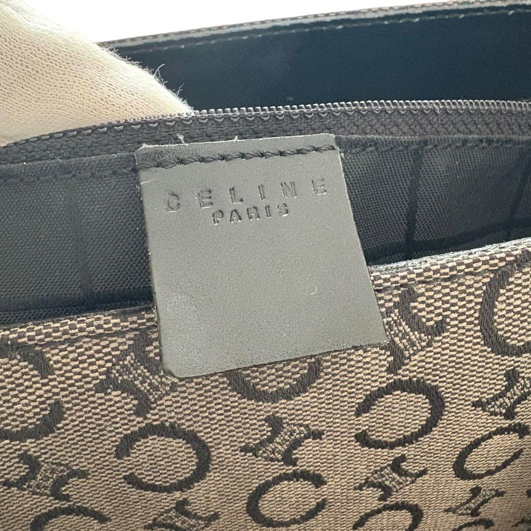 極美品　セリーヌ　トートバッグ　マカダム　大容量　ビジネスバッグ　A4収納可能