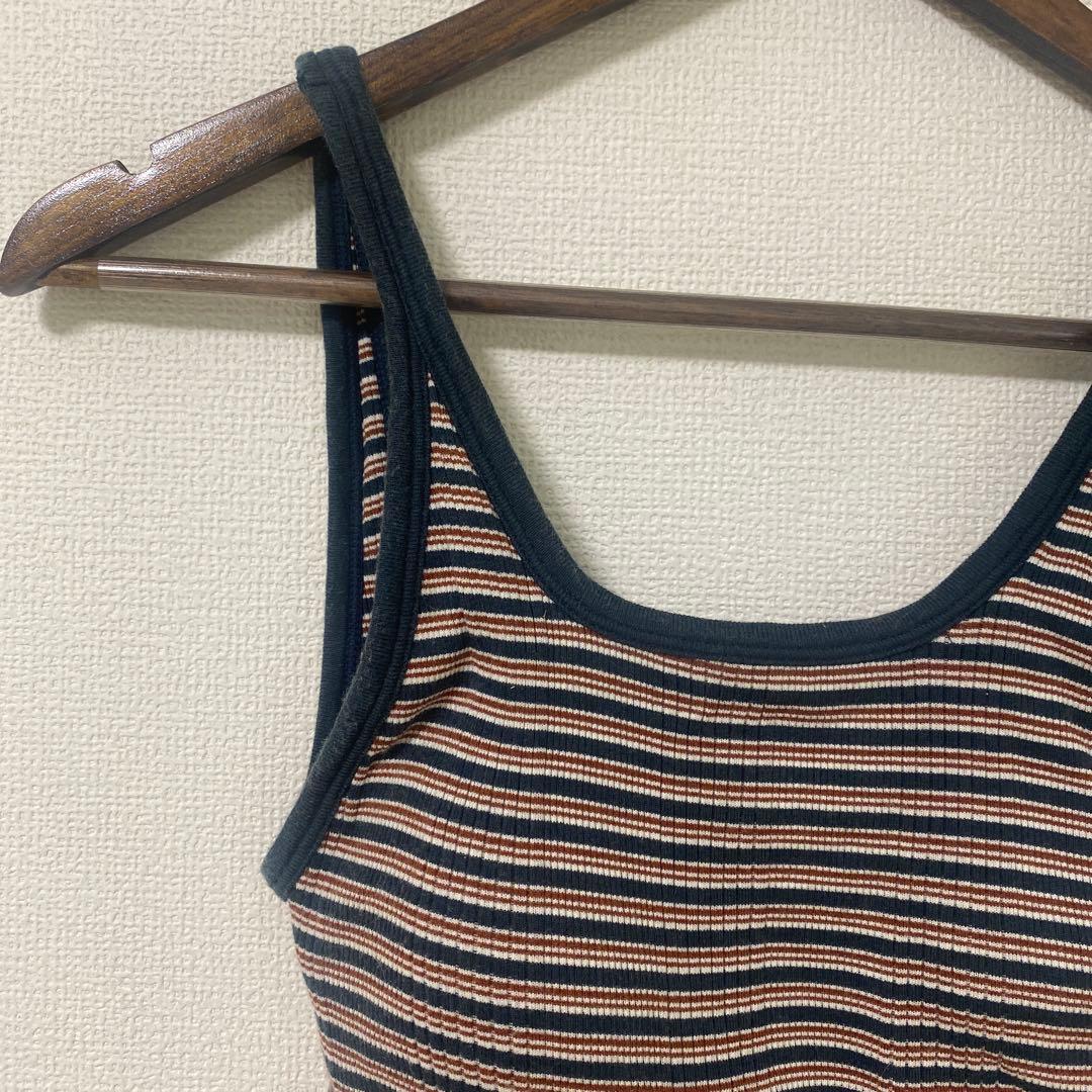 HAKUJI ボーダータンクトップ