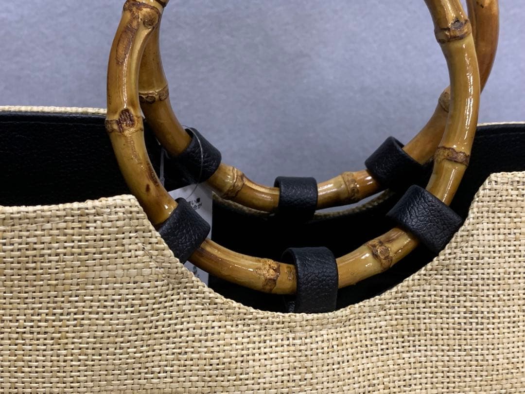 夏のパナマバッグＡ４サイズがはいる　浴衣、夏の紬、小千谷に　普段使いも出来ます