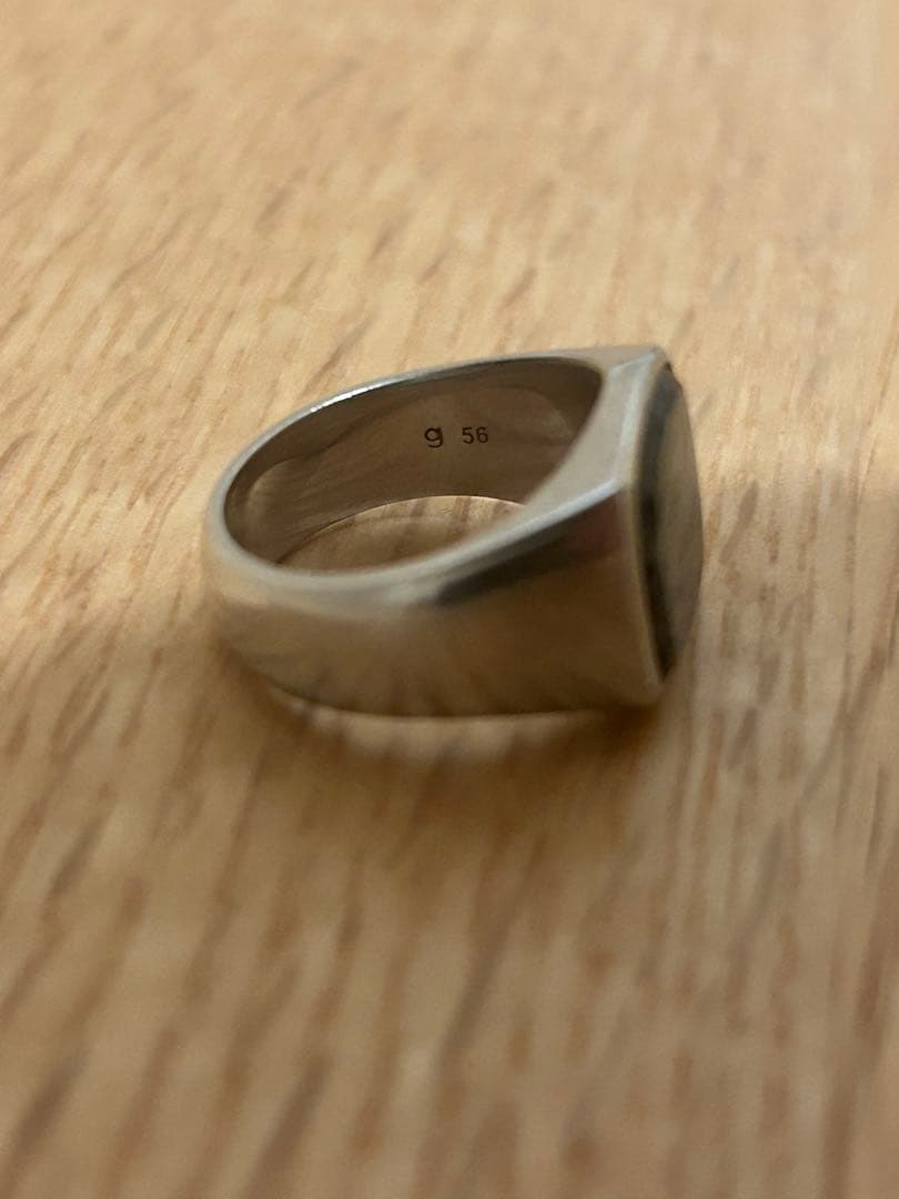 TOM WOOD Kay Ring Black Larvikite 56号