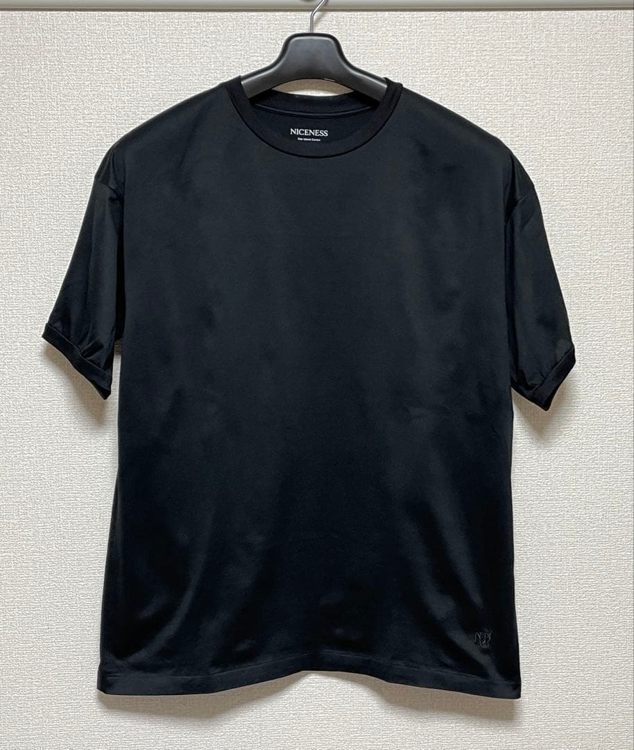 NICENESS JIMMY リンガーTシャツ ブラック Lサイズ NICENESS JIMMY リンガーTシャツ ブラック Lサイズ niceness